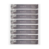 Elegant Lace en houtblush glitter rustige bruiloft (Vel)