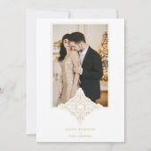 Elegant Lace Ornament Effect Prettige feestdagen F (Voorkant)