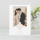 Elegant Lace Ornament Effect Prettige feestdagen F (Staand voorkant)