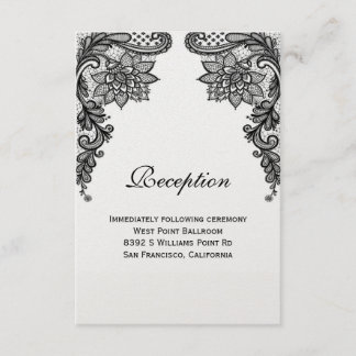Elegant Lace Reception Kaart
