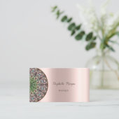 Elegant , Lace Roos Gold Visitekaartje (Staand voorkant)