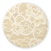 Elegant  Lace Rustic Romantic Land Keramische Knop (Voorkant)