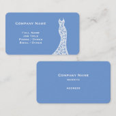 Elegant Lace Wedding Dress cornflower blue Visitekaartje (Voorkant / Achterkant)