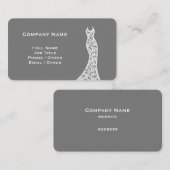 Elegant Lace Wedding Dress grijs Visitekaartje (Voorkant / Achterkant)