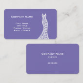 Elegant Lace Wedding Dress violet Visitekaartje (Voorkant / Achterkant)