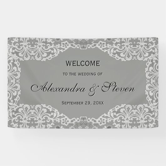 Elegant Lace Wedding Spandoek (Horizontaal)