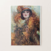 Elegant  Lady Art Deco Legpuzzel (Verticaal)
