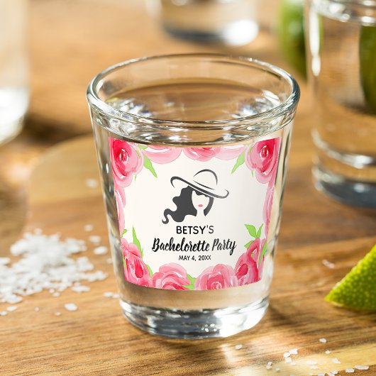 Elegant Lady Bachelorette Party Favor Shot Glas
