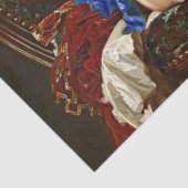  Elegant Lady Blue Dress-ontkoppeling Tissuepapier (Detail)