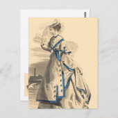 Elegant  Lady Briefkaart (Voorkant / Achterkant)