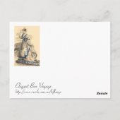 Elegant  Lady Briefkaart (Achterkant)