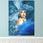 Elegant Lady Canvas Afdruk (Insitu (Houten vloer))