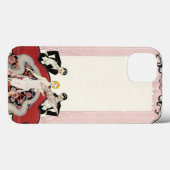 Elegant Lady in Paris Art Deco Case-Mate iPhone Case (Achterkant (horizontaal))