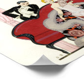 Elegant Lady in Paris Art Deco Poster (Hoek)