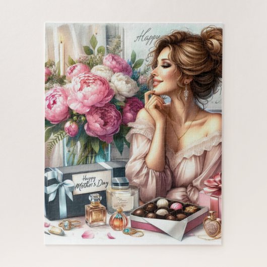 Elegant Lady Moederdag Gift 520 Stuk Puzzel (Verticaal)