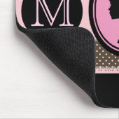 Elegant Lady Monogram Muismat (Hoek)