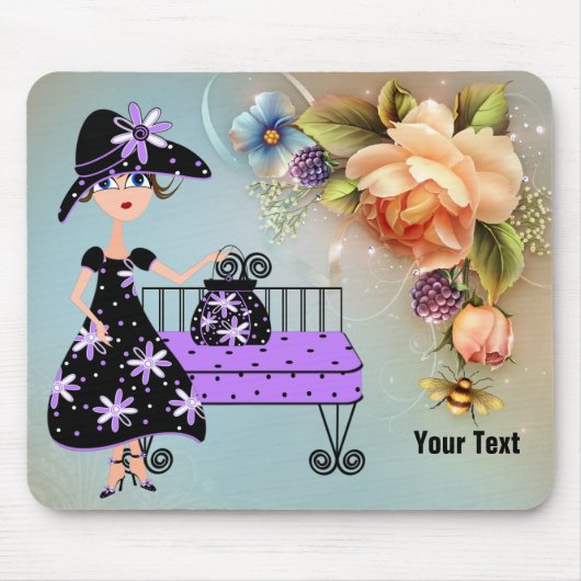 Elegant Lady Mousepad Muismat (Voorkant)