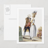 Elegant Lady op een plek die past bij haar Tailor, Briefkaart (Voorkant / Achterkant)