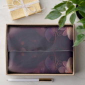 Elegant Lady Oranje Roze Blauwe Bloemen Ontkoppele Tissuepapier (Geschenk)