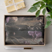 Elegant Lady Portret Paarse Parasol Betoverd Tissuepapier (Geschenk)