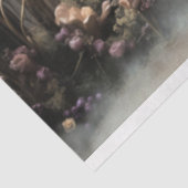 Elegant Lady Portret Paarse Parasol Betoverd Tissuepapier (Detail)