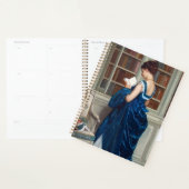 Elegant Lady Reading in a Library – Classic  Planner (Display)