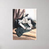 Elegant Lady Reading -  kunst Print (Voorkant)