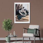 Elegant Lady Reading -  kunst Print