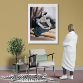 Elegant Lady Reading -  kunst Print