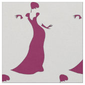 Elegant lady sillouette stof (Close Up)
