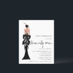 Elegant Lady Trendy Script 21st Birthday Invite<br><div class="desc">Elegant Lady Trendy Script 21st Birthday Party. Een budgetprijs voor KLEINE 4, 5 x 5, 6 inch. Verkrijgbaar in een SEMI GLOSS 110 lb KAART STOCK dat de standaardoptie is (aanbevolen voor uitnodigingen, vergelijkbaar met de dikte van een briefkaart) OF een SATIN FINISH 80 lb THINER PAPER STOCK (ideaal voor...</div>