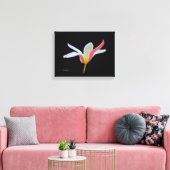 Elegant Lady Tulip White Pink Flowers Canvas Afdruk (Insitu (Woonkamer))
