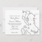 Elegant Lairmont Manor Bellingham Kaart Bruiloft (Voorkant)