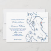 Elegant Lairmont Manor Bellingham Kaart Bruiloft (Voorkant)