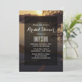 Elegant Lake Sunset Bridal Shower Invitations Kaart (Staand voorkant)