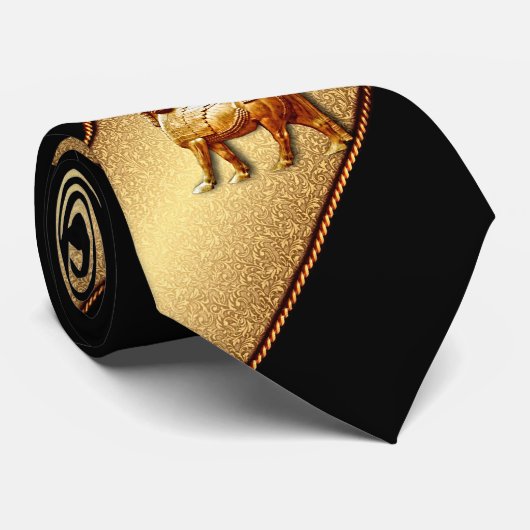 Elegant Lamassu Stropdas (Opgerold)