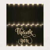 Elegant lampje Glittery Hartelijk dank Visitekaartje (Buitenkant ongevouwen)