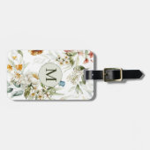 Elegant land bloemendubbel zijdig bagagelabel (Voorkant horizontaal)