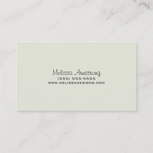 Elegant land bloemendubbel zijdig visitekaartje (Achterkant)