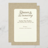 Elegant land bruiloft informatie kaart (Voorkant / Achterkant)