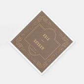 Elegant land bruiloft servet (Hoek)