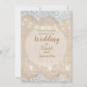 Elegant land bruiloft uitnodiging (Voorkant)