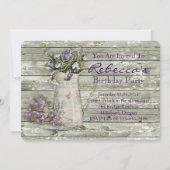 elegant land lavender florale verjaardag kaart (Achterkant)
