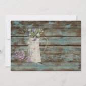 elegant land lavender verjaardag kaart (Achterkant)