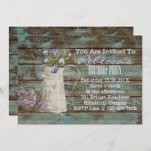 elegant land lavender verjaardag kaart (Voorkant / Achterkant)