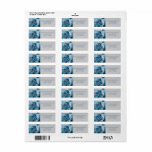 elegant land pijnbomen winterbruiloft etiket (Full Sheet)
