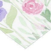 Elegant land roze Paarse blauwe Waterverf ventilat Tafelkleed (Gekanteld)