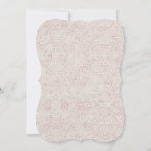 Elegant Land Roze Roze Roze Bloedvogelhuwelijk Kaart (Achterkant)