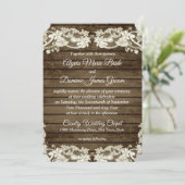 Elegant Land Schuur Romance Bruiloft Kaart (Staand voorkant)