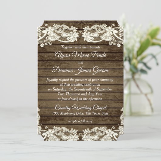 Elegant Land Schuur Romance Bruiloft Kaart (Staand voorkant)